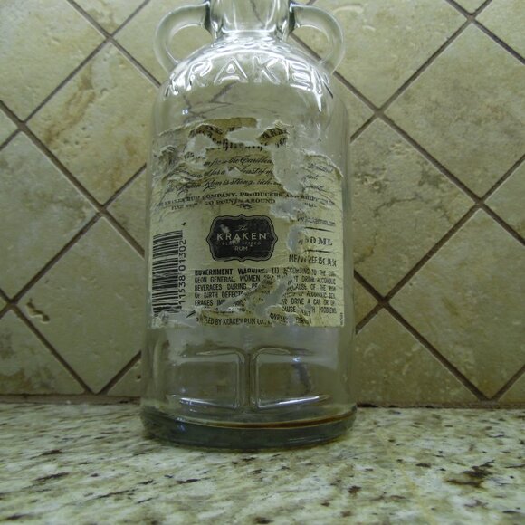 THE KRAKEN 750ML EMPTY RUM BOTTLE - Picture 5 of 6